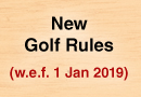 New Golf Rules (w.e.f. 1 Jan 2019)